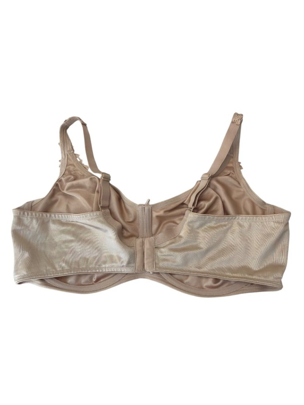 Dominique Womens Beige Full Coverage Underwire Bra 46D Nylon Blend - Picture 2 of 4